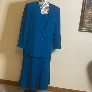 Teal Dress and Suit Jacket Set